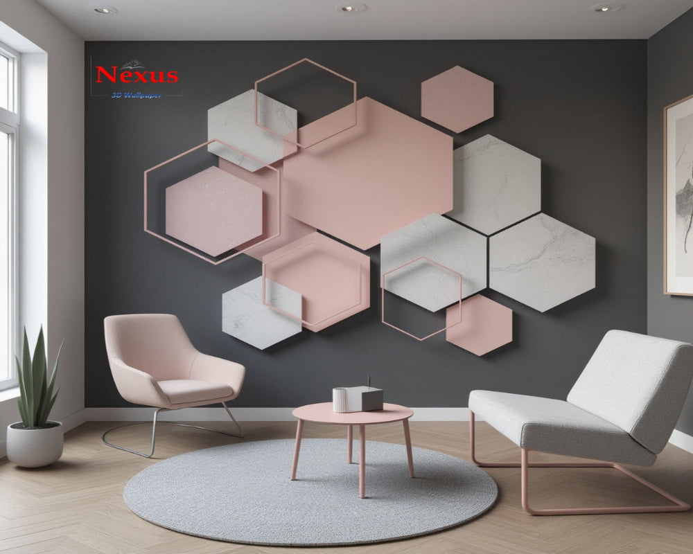 3D Wallpaper HexaHue Harmony
